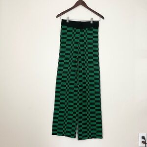 Daydreamer Green and Black Checkered Pants
